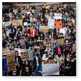 Black Lives Matter protests during the death of George Floyd 